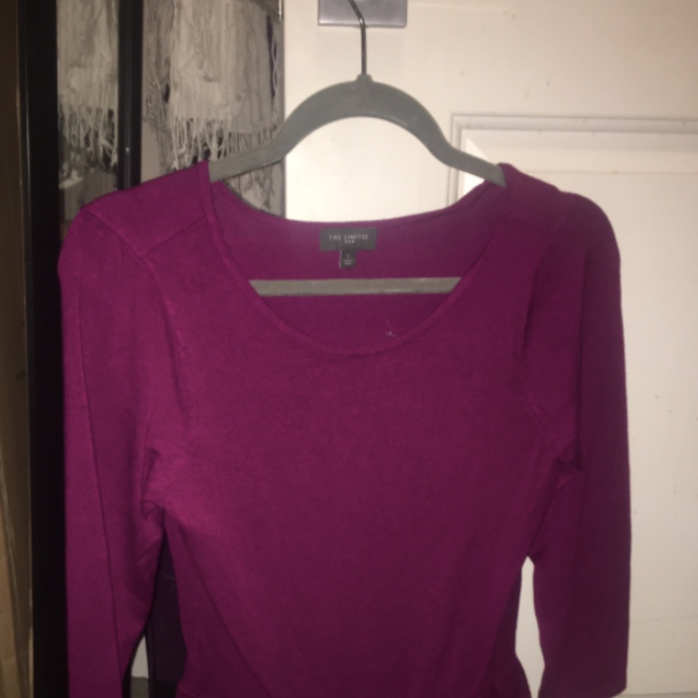 Burgundy sweater from The Limited